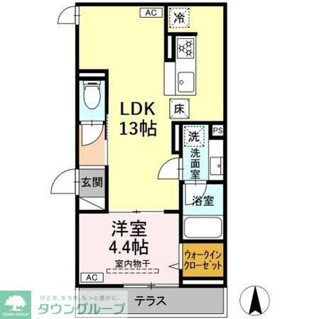 D Paina 中野島IIの物件間取画像